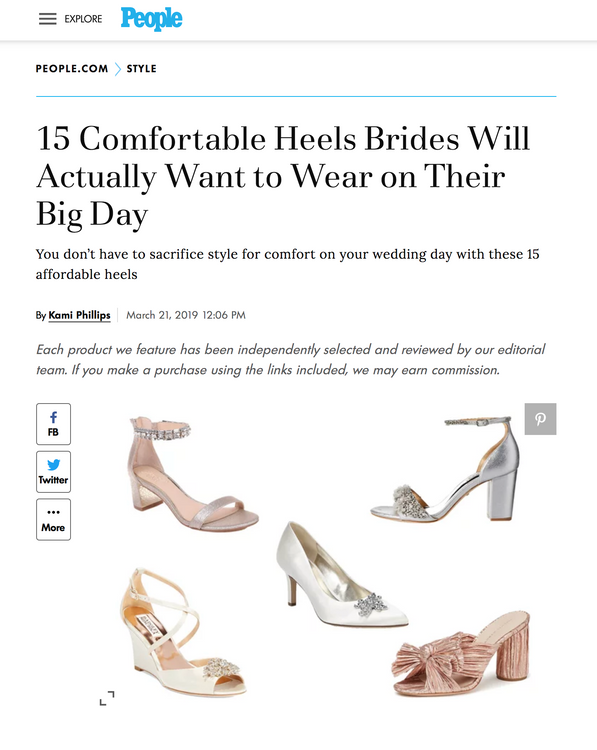 People.com - Comfortable Bridal Shoes