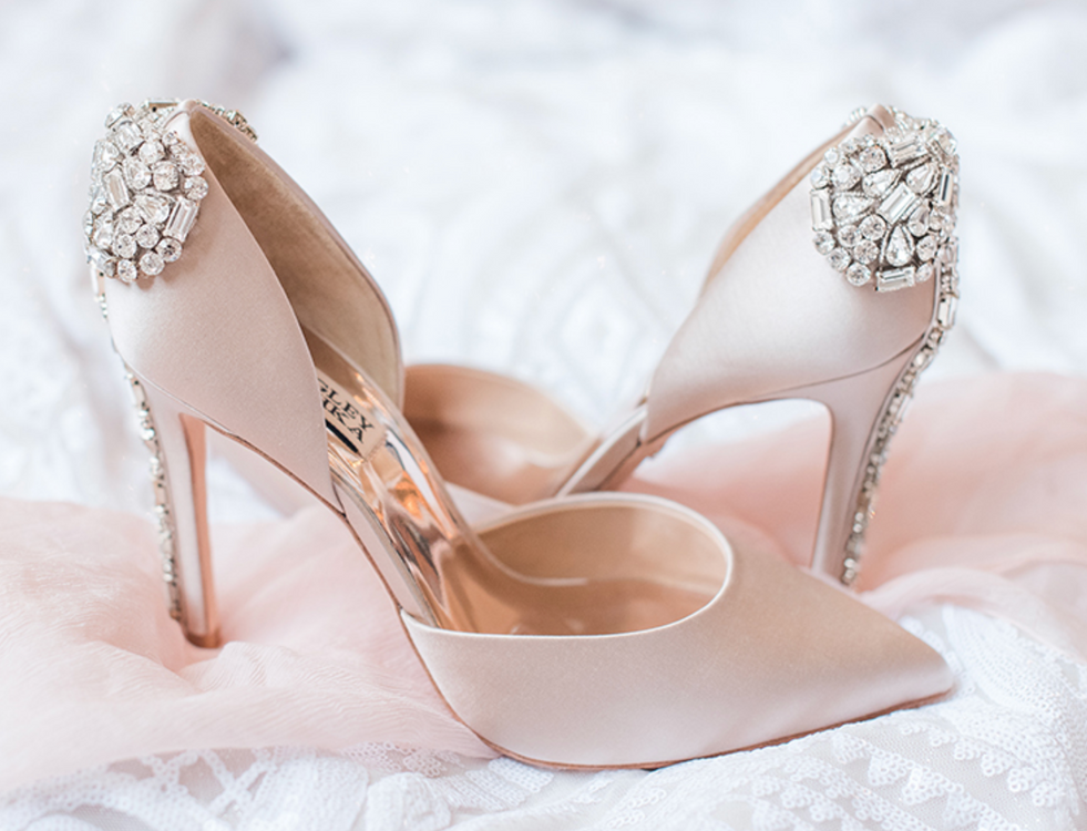 Strictly Weddings.com featuring Badgley Mischka style Parker