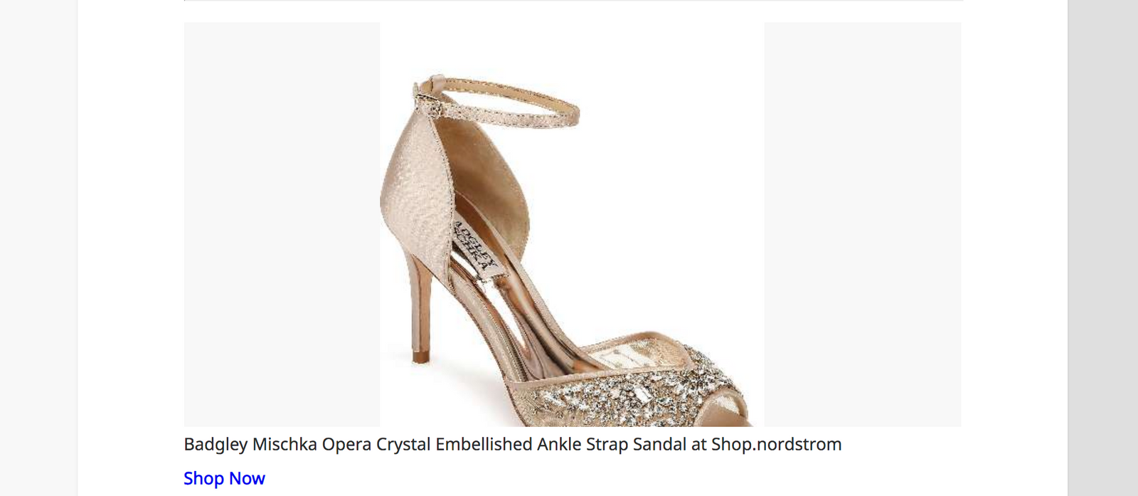 DailyHunt English  IND • Dec 19 • 9:32 pm     Entertainment Mira Rajput wore this metallic gown for Vogue India  Badgley Mischka Opera Crystal Embellished Ankle Strap Sandal at...